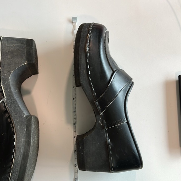 Black Leather Slip-On Clogs - Per, 42, wood and leather - Picture 9 of 9